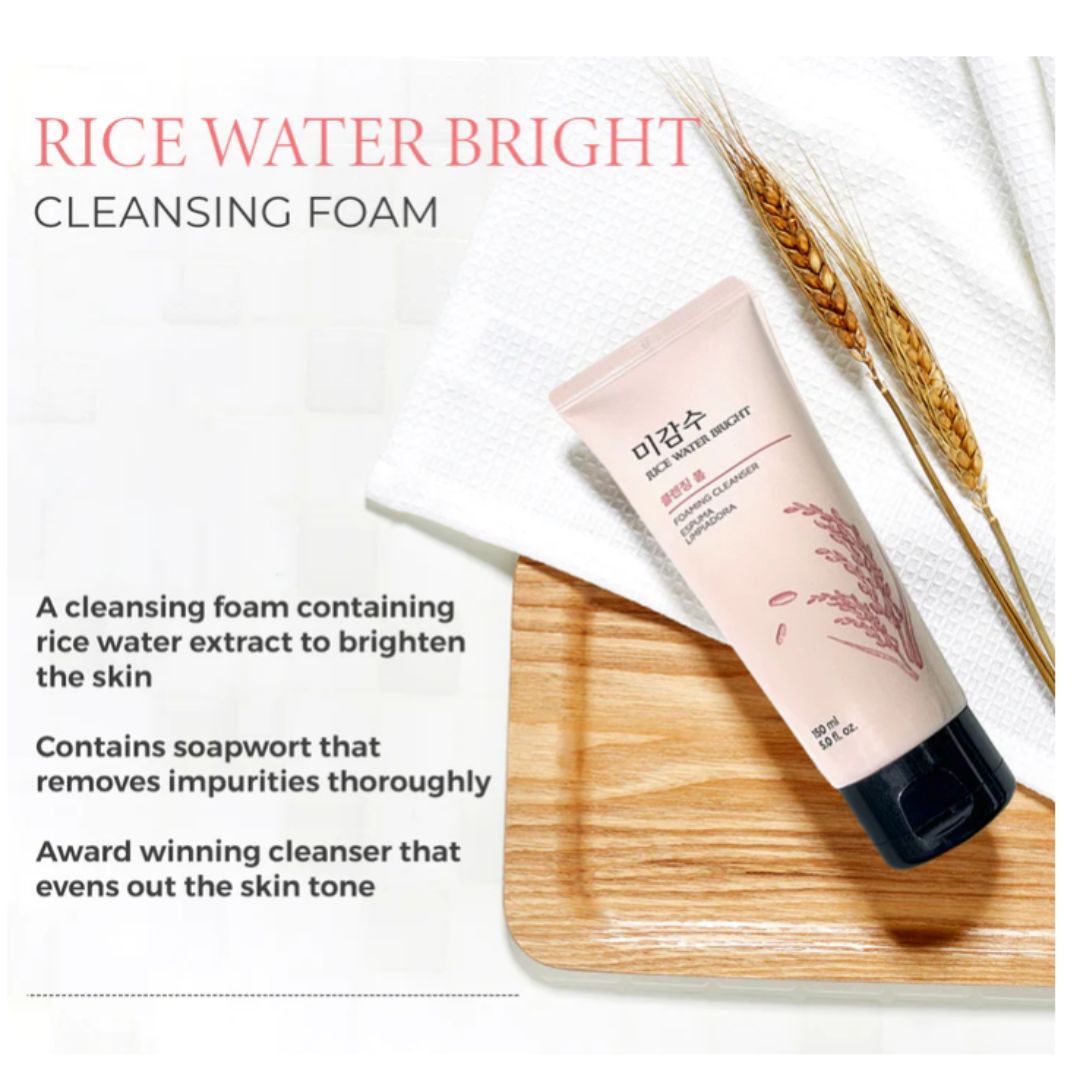 The Face Shop Rice Water Bright Cleansing Foam (150ml)