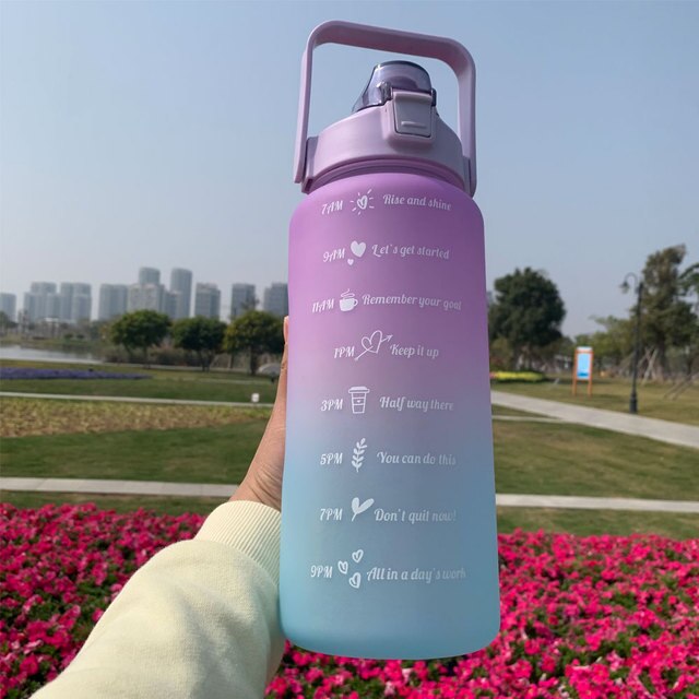 2 Litres Motivational Gradients Water Bottle