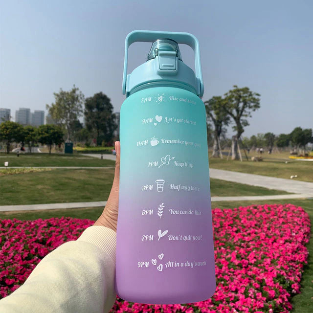2 Litres Motivational Gradients Water Bottle
