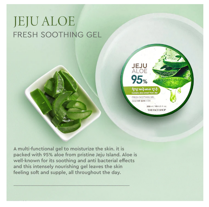The Face Shop Jeju Aloe Fresh Soothing Gel (300 ml)