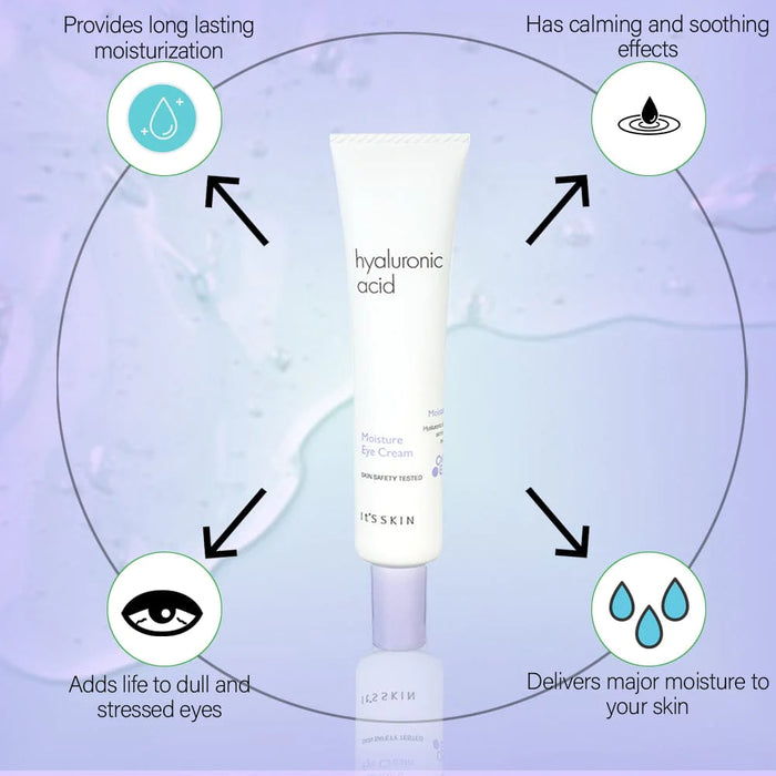 It's Skin Hyaluronic Acid Moisture Eye Cream For Moisturise And Soothing Unisex (25 Ml)