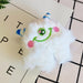 Cute Little Monster white Plush Keychain