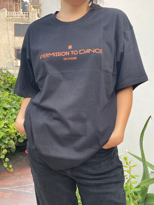 BTS Permission To Dance On Stage Women's Oversized T-Shirt