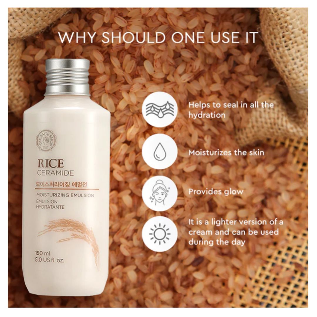 The Face Shop Rice & Ceramide Moisturizing Emulsion (150ml)