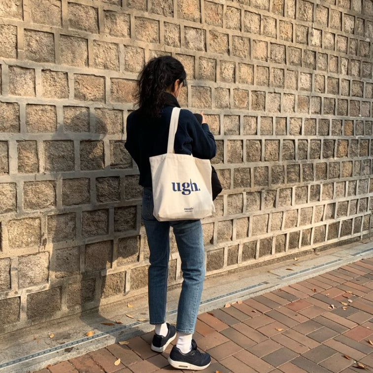 UGH! Tote Bag: Stylish & Eco-Friendly Canvas Korean Totebag