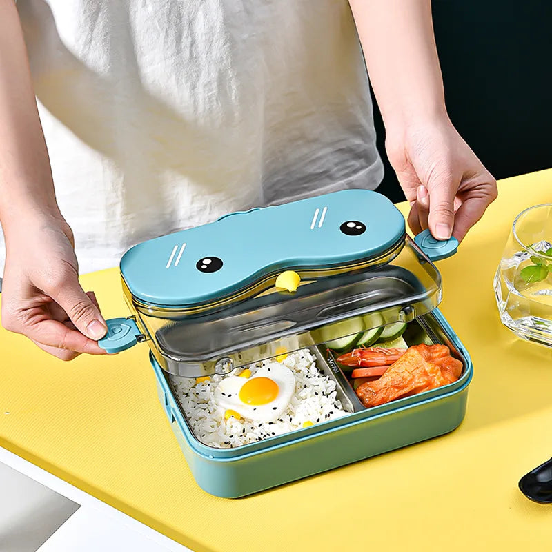Cute cartoon insulated lunch box for kids