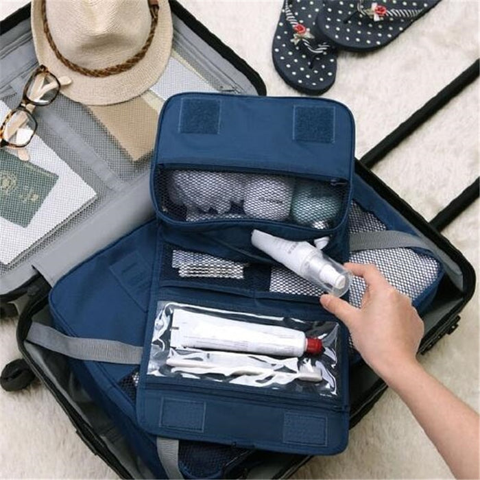 Unisex Waterproof Portable Travel Toiletry Hanging Pouch