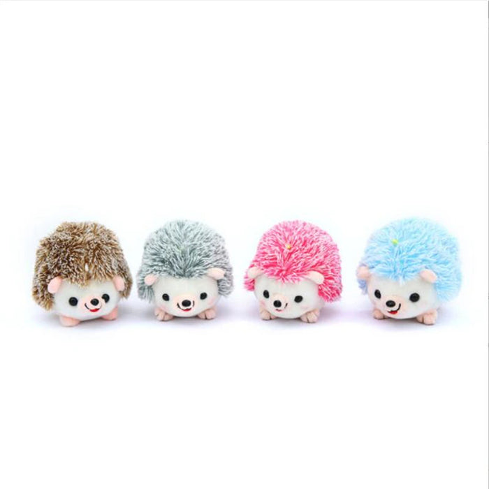 Happy Hedgehog Plush Doll Keychain