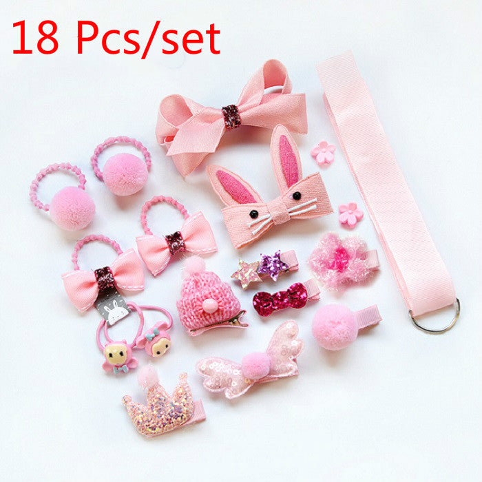 Set of 18 Pieces Fancy Headwear Accessories For Baby Girls/Toddlers