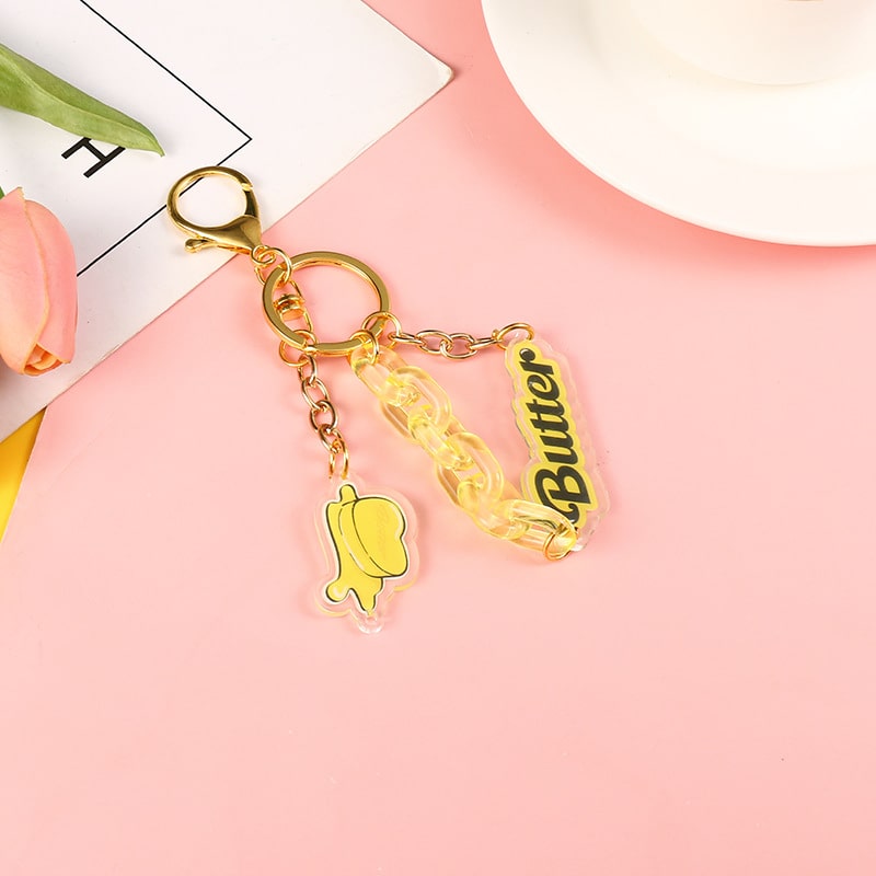 BTS Butter Quad Items Keychain